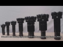 Bit DTH in acciaio speciale con buco di scarico per esplorazione geologica