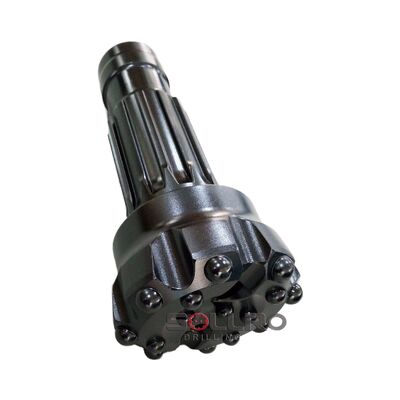 Punta per perforazione DTH in acciaio cementato da 5 pollici per applicazioni di perforazione di pozzi d'acqua e miniere