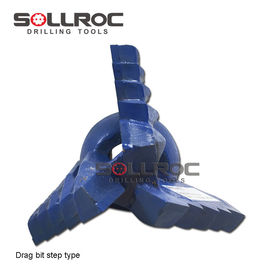 Fabbricazione di forgia blu 3 ali passo Drag Drill Bit per la roccia morbida e media