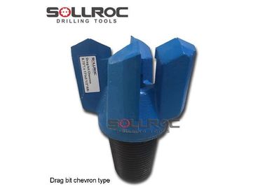 Connessione a filo Chevron Drag Drill Bit Forging Processing API 3 1/2' REG Personalizzato